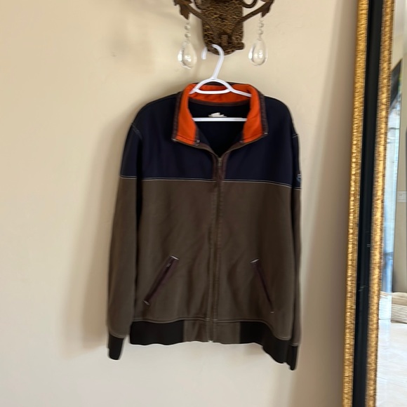 Carbon 2 Cobalt Color Block Zip Front Jacket - Picture 1 of 4